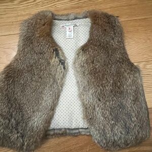 Bonpoint rabbit fur vest